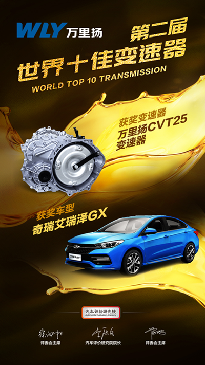 彰显中国品牌力量——万里扬自主研发新一代 CVT25 斩获 “世界十佳变速器” 荣誉